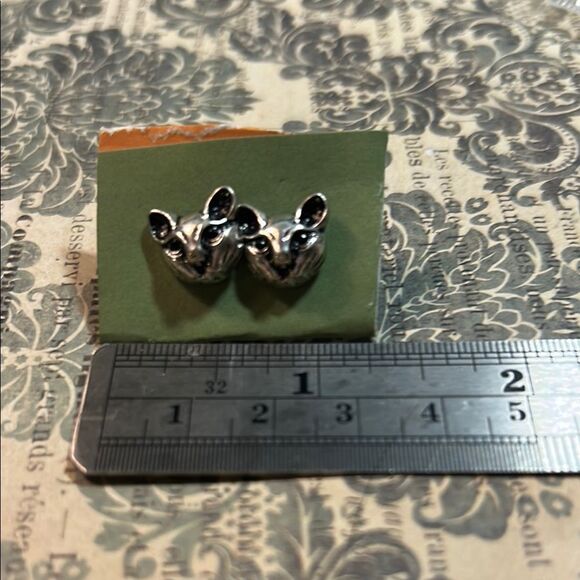 Silver Animal Stud Earrings - Picture 1 of 3